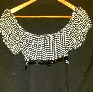 Max Studio black baby doll dress